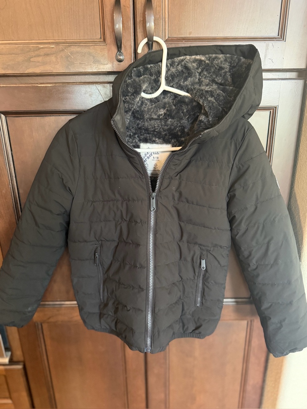 Abercrombie Kids  black Puffer Jacket 9/10